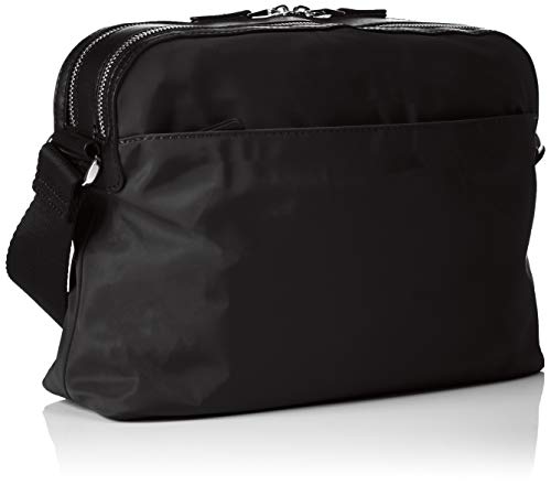 Mandarina Duck Hunter, Bolso Bandolera para Mujer, Negro (Negro/Black), 10x21x28.5 cm (B x H x T)