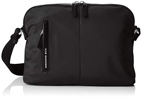 Mandarina Duck Hunter, Bolso Bandolera para Mujer, Negro (Negro/Black), 10x21x28.5 cm (B x H x T)