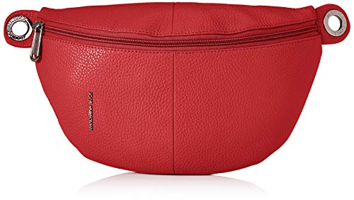 Mandarina Duck Mellow Leather Bum Bag/Nero, Bolsa de mensajero para Mujer, Rojo (Flame Scarlet), 0.01x0.01x0.01 centimeters (W x H x L)