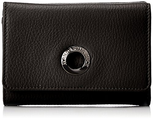 Mandarina Duck Mellow Leather Portafoglio, Billetera para Mujer, Negro (Nero), 10x21x28.5 cm (B x H x T)