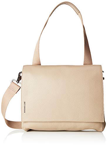 Mandarina Duck - Mellow Leather Tracolla, Bolsos de mano Mujer, Beige (Simply Taupe)