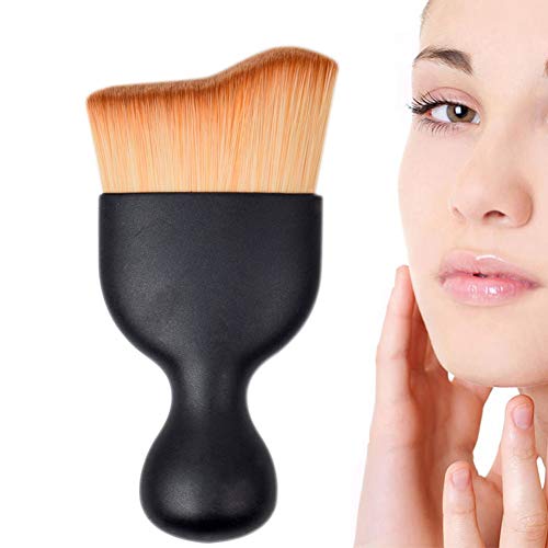 Maquillaje Cepillos 1pc Kabuki Curva De Cepillo Profesional Del Maquillaje De La Cara Sculpting Brush Con La Fundación Bb De La Cubierta De Crema De Pinceles De Maquillaje Para Uso Diario (doble