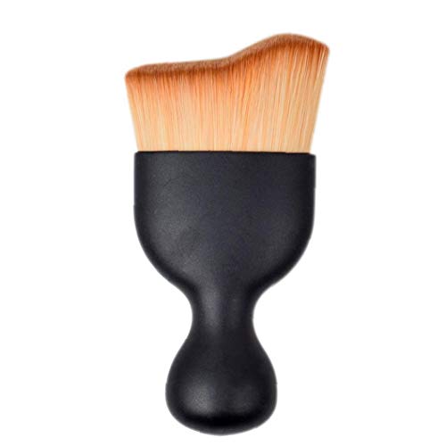 Maquillaje Cepillos 1pc Kabuki Curva De Cepillo Profesional Del Maquillaje De La Cara Sculpting Brush Con La Fundación Bb De La Cubierta De Crema De Pinceles De Maquillaje Para Uso Diario (doble