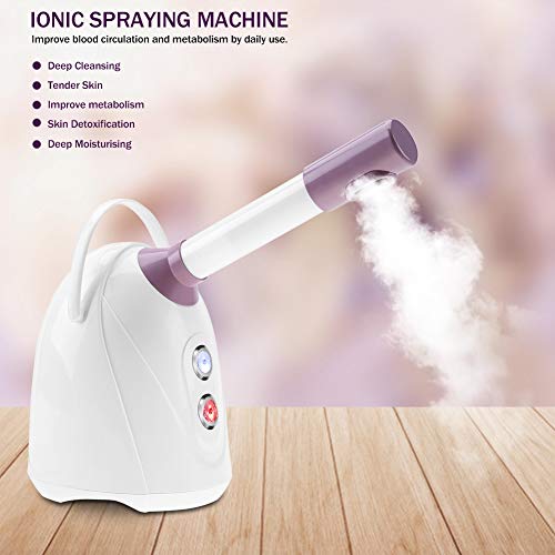 Máquina de vapor de sauna facial,Spa sauna vaporizador facial, limpieza profunda de la piel, humidificador para la hidratación y el cuidado de la piel,reducir los poros