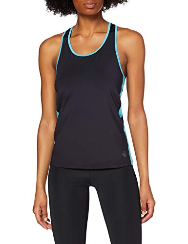 Marca Amazon - AURIQUE Top de Deporte Mujer, Azul (Deep Well/Maui Blue)., 40, Label:M