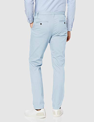 Marca Amazon - MERAKI Pantalones Chinos Estrechos Hombre, Azul (Cashmere Blue), 38W / 34L, Label: 38W / 34L