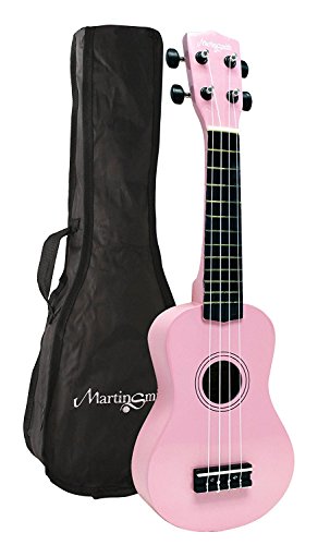 Martin Smith Ukelele soprano con bolsa de ukelele, color Rosa