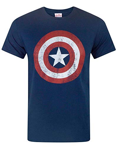 Marvel Capitan America - Camiseta para Hombre - Talla L