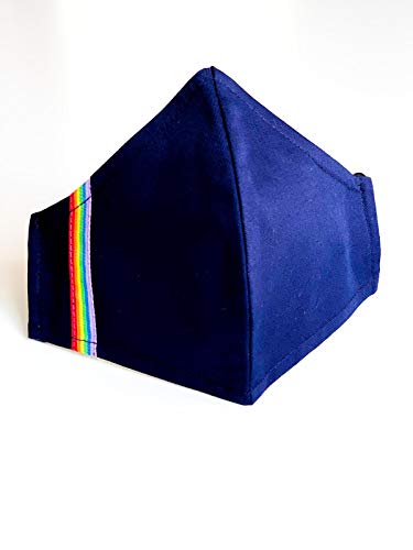 Mascarilla Higiénica multifunción, reutilizable, protección contra el polvo, algodón, MA02.AC AZUL BANDERA ARCOIRIS