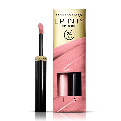 Max Factor LipFinity Classic Pintalabios Tono 010 Whisper, Step1: 2.3 ml y Step2: 1.9 g