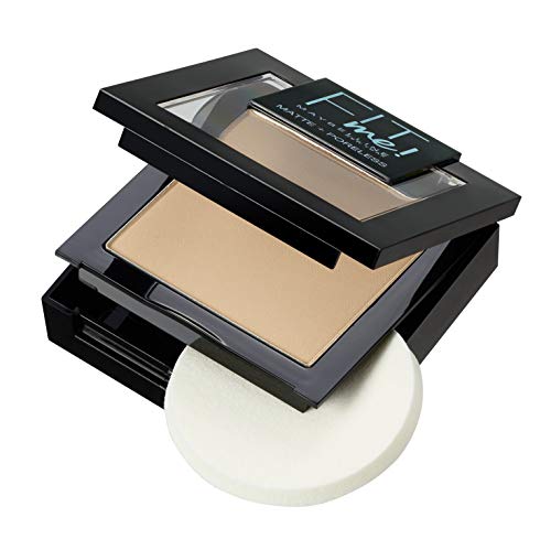 Maybelline New-York - Poudre Compacte Fit Me Matte & Poreless - Peaux normales à grasses - 120 Beige Rosé - 9 g