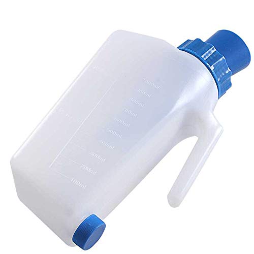 MAZHONGWU Urinal Material de los hombres de portátiles urinario pp con el medio ambiente,2000ml de capacidad,anti-desbordamiento y desodorante,for el recorrido al aire libre,los atascos de tráfico,las