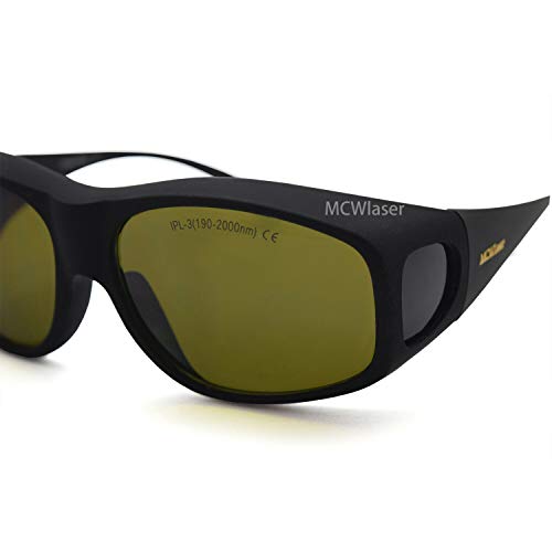 MCWlaser Gafas Protectoras de Seguridad con láser IPL Gafas (190-2000 NM) para el rejuvenecimiento de la Piel de pecas Blanqueamiento Depilación Tipo de absorción