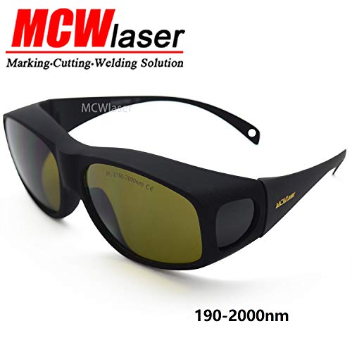 MCWlaser Gafas Protectoras de Seguridad con láser IPL Gafas (190-2000 NM) para el rejuvenecimiento de la Piel de pecas Blanqueamiento Depilación Tipo de absorción