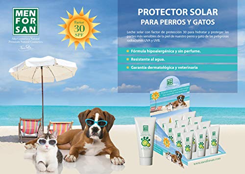 MENFORSAN Protector Solar Factor 30 Perros Y Gatos - 50 ml