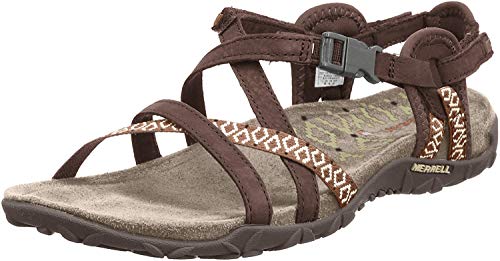 Merrell Terran Lattice Ii Tira de tobillo para Mujer, Marrón (Dark Earth), 40 EU