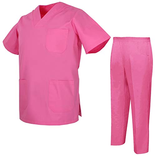 MISEMIYA - Pijams Sanitarios Unisex Uniformes Sanitarios Uniformes Médicos 817-8312 - M, Casaca Sanitarios 817-9 Fucsia