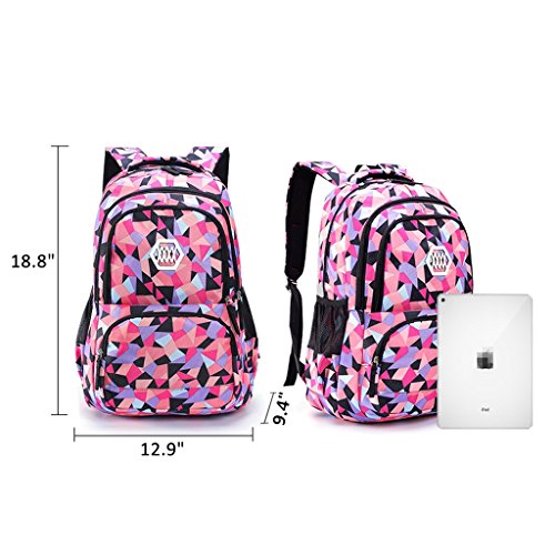 Mochila para niñas Mochila Escolar, Mochila Escolar niña - Colegio Mochila Adolescente niña Mochila Juvenil Mochilas Infantiles Mochilas Juveniles Escolares Mochilas niños Colegio (Negro)