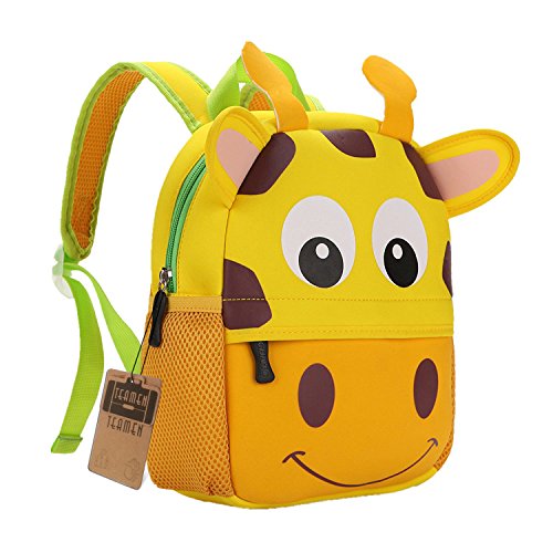 Mochila para niños, Animal Mochila Escolar TEAMEN® Toddler Kids Mochila Escolar para niños pequeños, Mochila para 2-5 años (Jirafa)