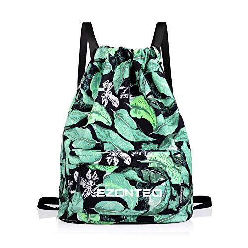 Mochilas escolares niña, Mochilas mujer casual, Mochila mujer, Mochilas escolar niña niño hombre alumno escuela, Mochila tela infantiles bolsa de cuerda para gimnasia viaja fútbol - Hojas verdes