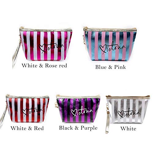 Moda Pu Cuero Cosméticos Bolsas De Almacenamiento De Las Mujeres Maquillaje Bolsa De Pvc Bolsa De Lavado Bolsa De Aseo De Viaje Organizador De La Caja