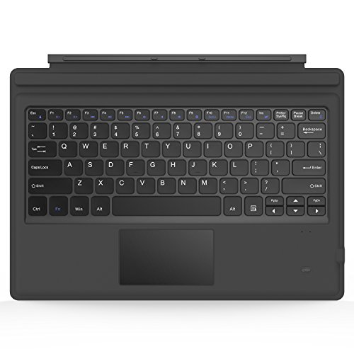 MoKo Surface Pro 7/6/4/3/Pro 2017 Teclado Inalámbrico Bluetooth - Wireless Keyboard (QWERTY) para Microsoft Surface Pro 6/4 / 3 Tableta/Panel Táctil 2 Botones, (NO Apta para Surface 3) Gris