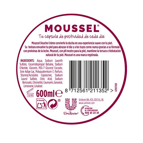 Moussel - Douche Crème - Gel de baño hidratante - 600 ml - [Pack de 8]