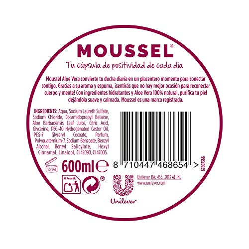 Moussel Gel y jabón Aloe Vera - Pack de 8 x 600 ml - Total: 4800 ml