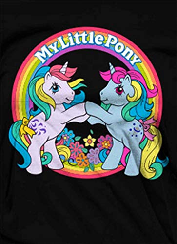 My Little Pony de Las Mujeres Mejores Amigos Negro Camiseta: XX Grande