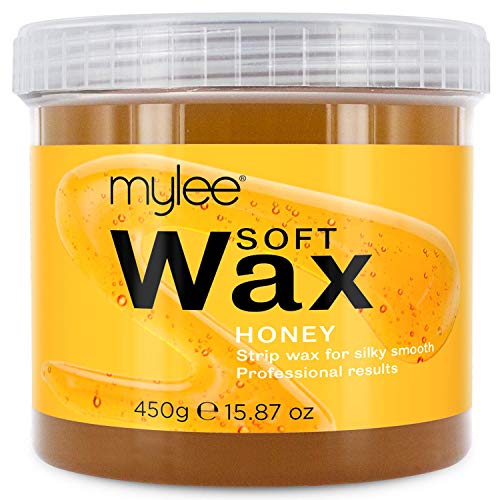 Mylee Cera De Miel Suave en Crema para Pieles Sensibles 425g, Pote de Crema Depilatoria para Eliminar Vello, Ideal para Cuerpo, Se Puede Calentar en el Microondas o en un Calentador de Cera