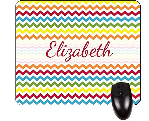 N\A Elizabeth- Mousepad Cuadrado Personalizado con Nombres Femeninos: Regalo asequible para Todos