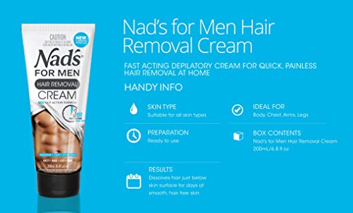 NAD'S Crema Depilatoria para Hombres - 200 ml