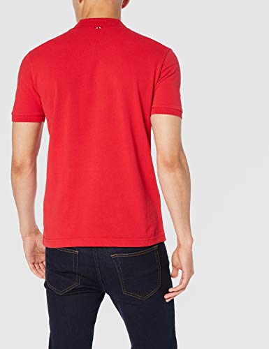 Napapijri Elios Polo, Rojo (True Red R70), Medium para Hombre