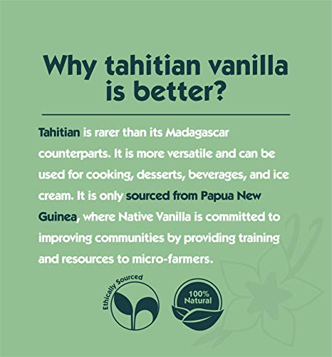 Native Vanilla - Vainas frescas de vainilla tahitiana para extractos - Semillas de grado B al por mayor - 10 vainas