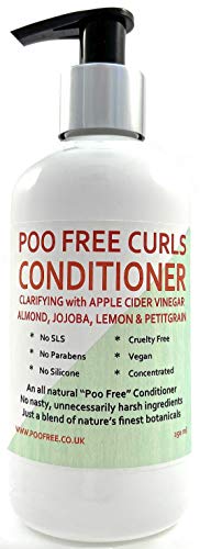 Natural ACONDICIONADOR ACLARANTE | RIZOS - VINAGRE DE SIDRA DE MANZANA, ALMENDRA, JOJOBA, LIMÒN & NEROLI - 250 ml - por POO FREE Sin sulfatos, sin parabenos, sin siliconas. Sin Suave, Concentrado.