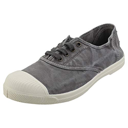 Natural World - Zapatillas de tela natural y caucho, ref. 470E Gris Size: 39 EU