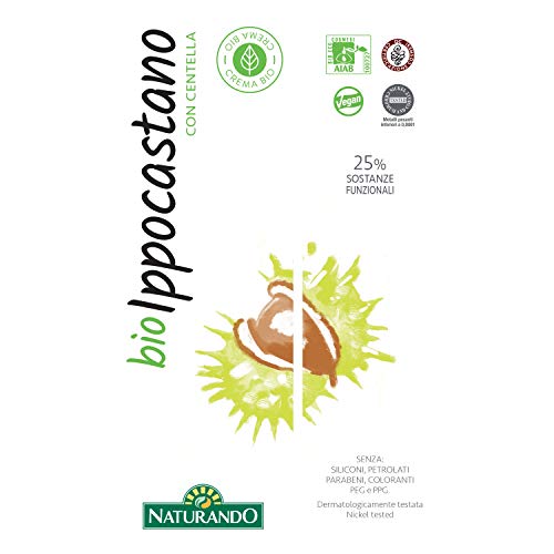 Naturando - Loción Bio Castaño de indias 75 ml - Crema para Piernas Hinchadas y Pesadas y Couperose