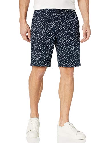 Nautica Printed Short Classic Fit Pantalones Cortos, True Navy, 38 para Hombre