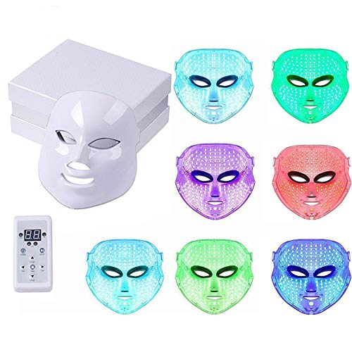 NBD® 7 Color LED máscara Light Therapy LED máscara Photon, Beaut Facial el cuidado de rajeunissement de la piel fototerapia Tratamiento máscara