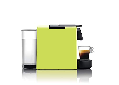 Nespresso De'Longhi Essenza Mini EN85.L - Cafetera monodosis de cápsulas Nespresso, compacta, 19 bares, apagado automático, color lima