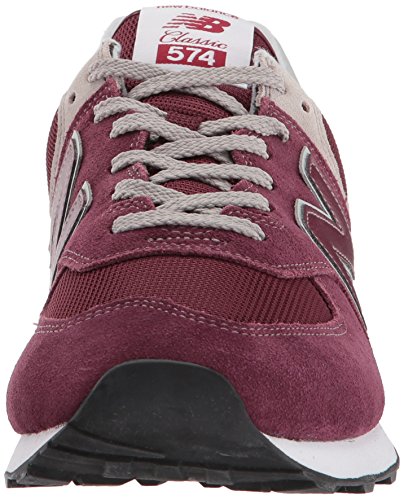 New Balance Hombre 574v2-core Trainers Zapatillas, Rojo (Burgundy), 44 EU