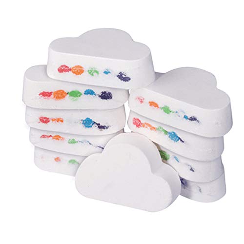 New Fashion Rainbow Cloud Bath Bomba, flotador en agua y liberación Vivid Rainbow Color, humecta la piel seca, perfecta para baño de burbujas y spa. Esposa, regalo de novia