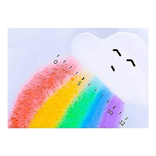 New Fashion Rainbow Cloud Bath Bomba, flotador en agua y liberación Vivid Rainbow Color, humecta la piel seca, perfecta para baño de burbujas y spa. Esposa, regalo de novia