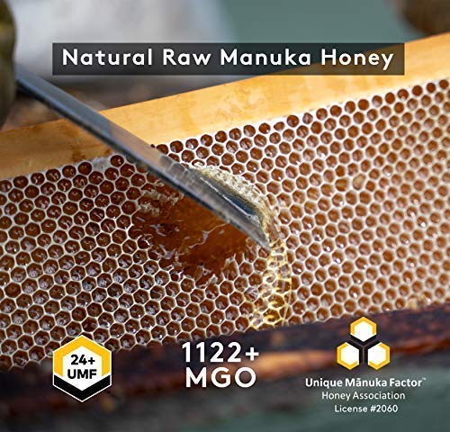 New Zealand Honey Co. Miel de Manuka MGO 1122+ / UMF 24+ | Nueva Zelanda Miel 100% Pura y Saludable | 250g