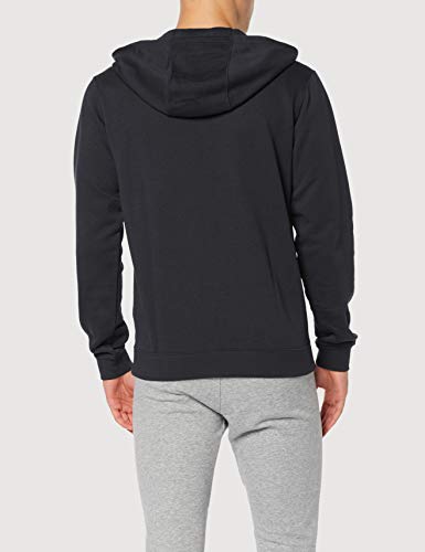 NIKE Club Hoodie Ft Sudadera con Capucha y Cremallera Completa, Hombre, Negro (Black/Black/White), L