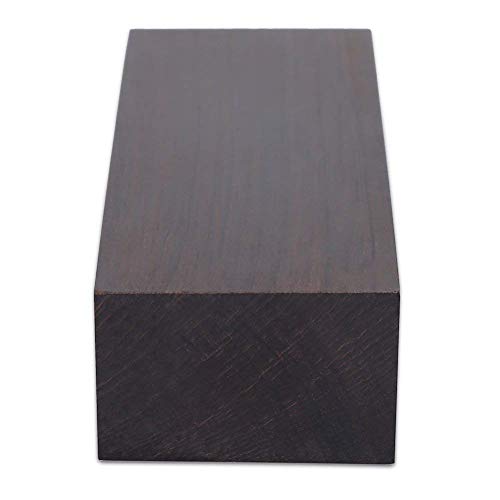 Nitrip 12 * 4 * 2.5 Madera de ébano Negro Madera en Blanco Material de Bricolaje Manijas de ébano Material Mango de Madera para Instrumentos Musicales Herramientas