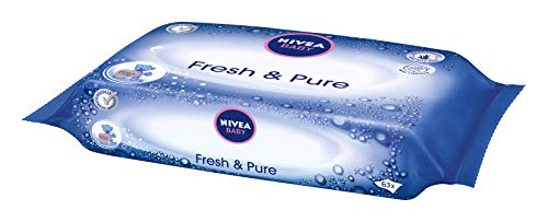 Nivea Baby Fresh & Pure Wet Wipes Toallitas Húmedas - 1 paquete de 63 unidades