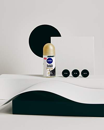 NIVEA Black & White Invisible Silky Smooth Roll-on en pack de 6 (6 x 50 ml), desodorante antitranspirante para una piel suave, desodorante roll on para proteger la ropa