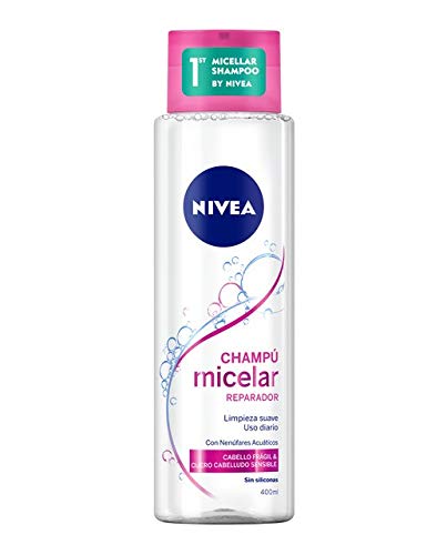 NIVEA Champú Micelar Reparador - 4 Recipientes x 400 ml - Total: 1600 ml