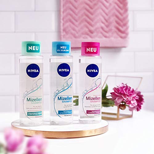 Nivea Champú Mizellen para cabello sensible, sin silicona, 1 unidad (400 ml)